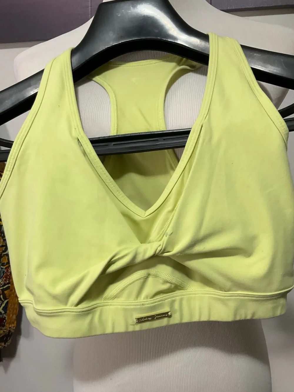 Gymshark Whitney Simmons Light Green V-Neck Sports Bra S